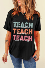 Teach Graphic Crewneck Tee