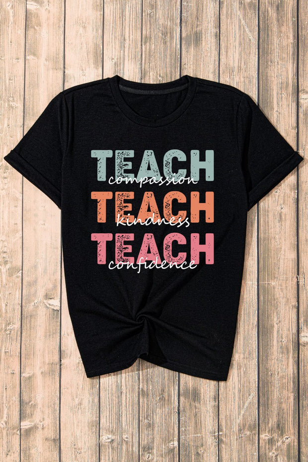 Teach Graphic Crewneck Tee