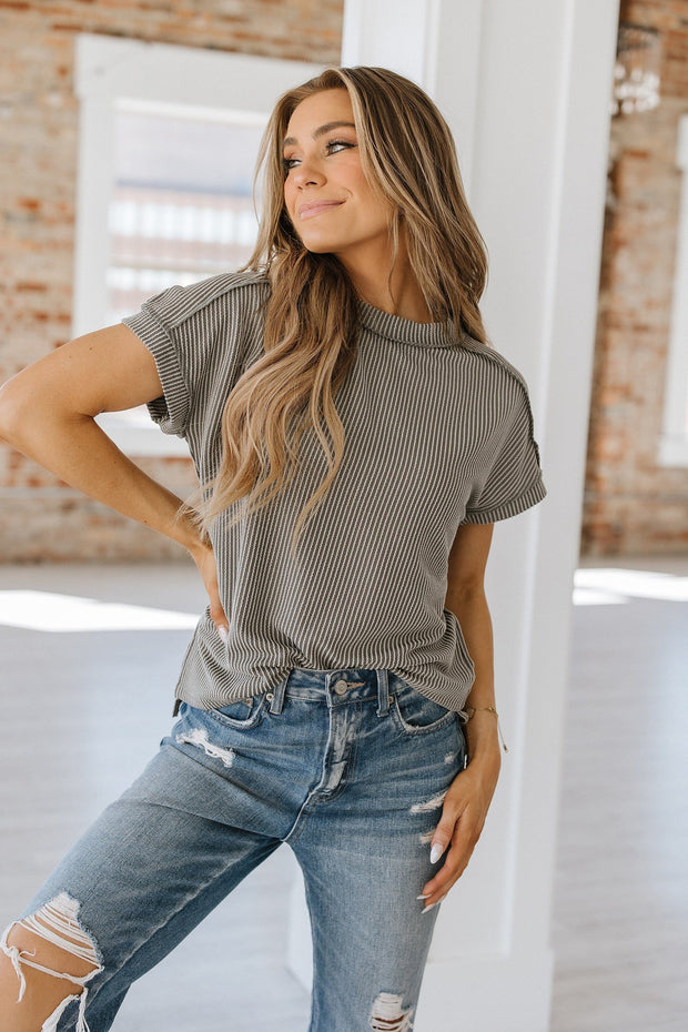 Teagan Ribbed Knit Top | DROPSHIP