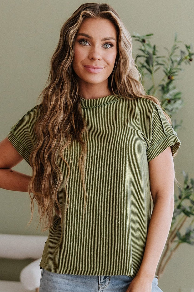 SALE - Teagan Ribbed Knit Top