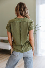 SALE - Teagan Ribbed Knit Top