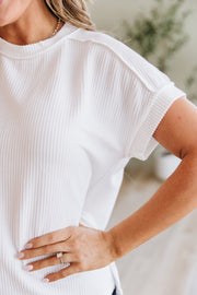 SALE - Teagan Ribbed Knit Top