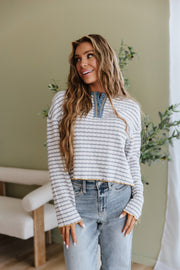 Tina Long Sleeve Henley Top | DROPSHIP
