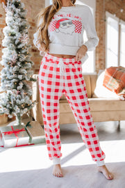 Tis The Season Graphic Santa Pajama Set | DROPSHIP