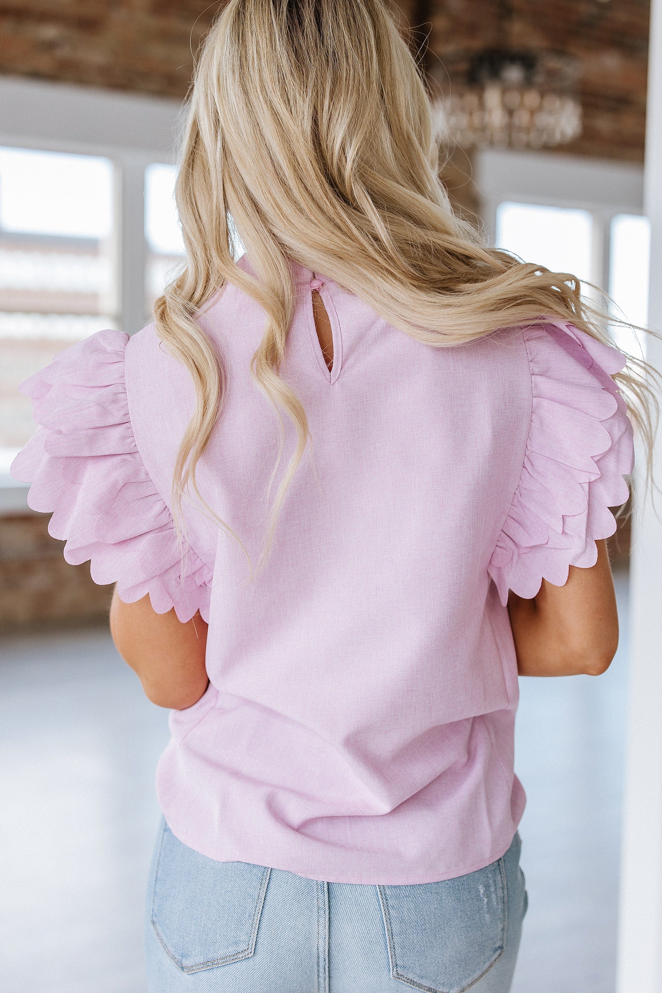 Toby Ruffle Sleeve Blouse | DROPSHIP