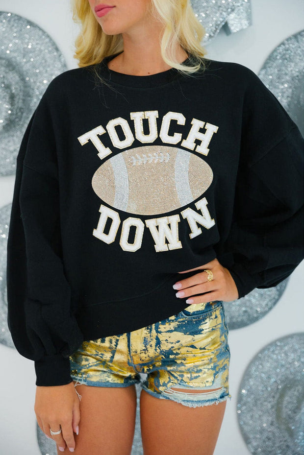 SALE - Touch Down Graphic Pullover Sweatshirt | Size Small