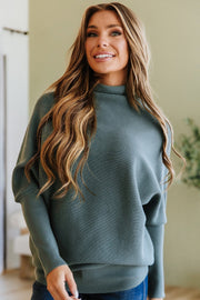 Trevin Dolman Sleeve Mock Neck Sweater