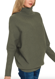 Trevin Dolman Sleeve Mock Neck Sweater