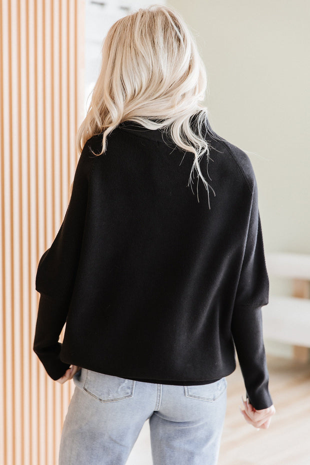Trevin Dolman Sleeve Mock Neck Sweater