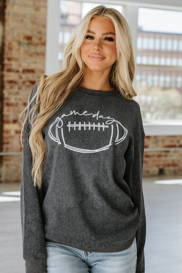 Tyler Textured Football Sweatshirt | S-2XL | PRE ORDER