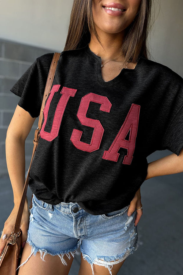 USA Lettering Graphic Tee | S-XL