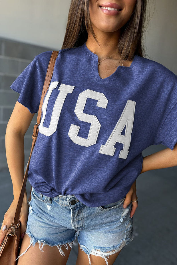 USA Lettering Graphic Tee | S-XL