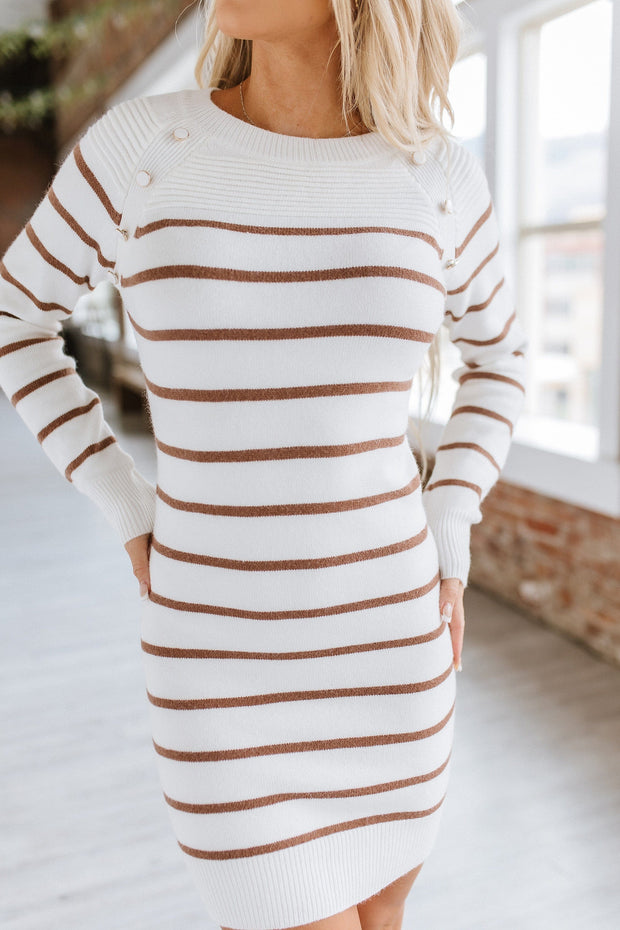 Valentina Striped Sweater Dress | S-XL