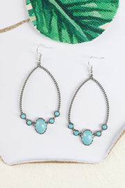 Vintage Turquoise Hook Earrings