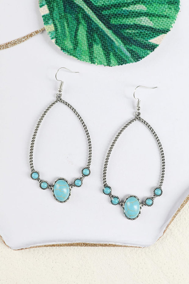 Vintage Turquoise Hook Earrings