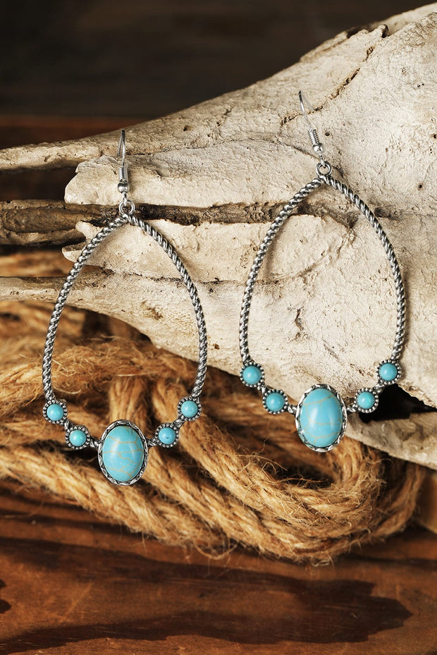 Vintage Turquoise Hook Earrings