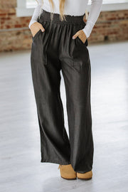 Walsh Smocked High Waist Wide Leg Jeans | S-XL