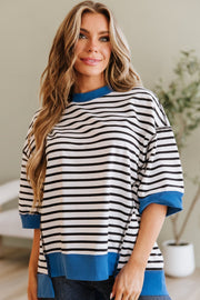 Wanda Colorblock Striped Tunic