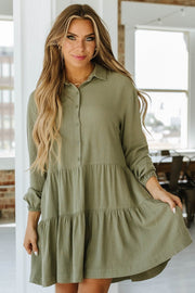 Thompson Pleated Shirt Dress | S-XL | PRE ORDER