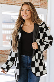 Gina Checkered Fleece Jacket