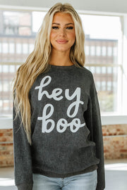 Hey Boo Graphic Halloween Sweatshirt | S-2XL | PRE ORDER