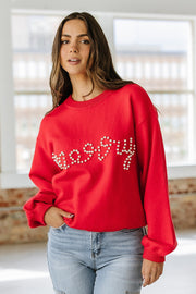 Pearl Beaded Merry Christmas Sweater | S-2XL | PRE ORDER