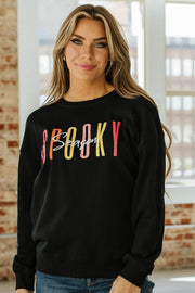 SALE - Spooky Season Fashion Graphic Sweatshirt | Size Medium