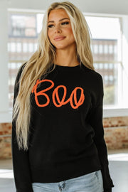 Halloween Boo Drop Shoulder Sweater | S-2XL | PRE ORDER