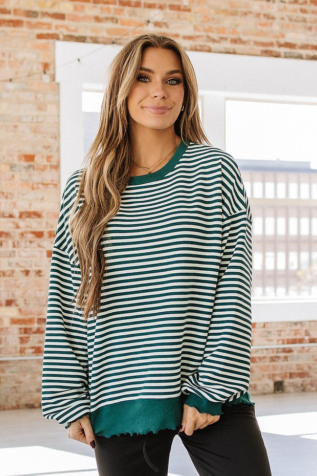 Shaylee Striped Long Sleeve Top | S-2XL | PRE ORDER