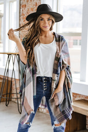 Cozy Plaid Kimono