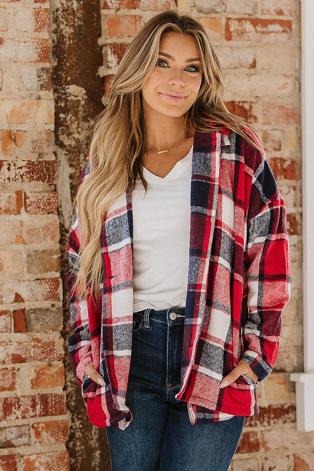 Amanda Plaid Hooded Shacket | S-2XL | PRE ORDER