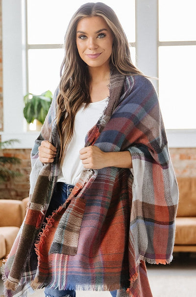 Cozy Plaid Kimono