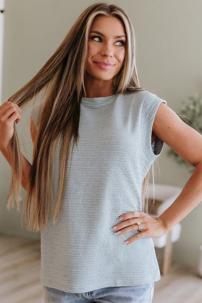 Welsh Textured Sleeveless Shirt