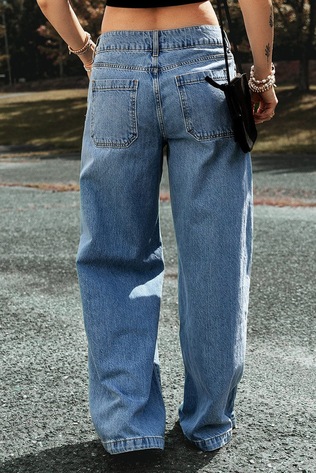 William Low Waisted Wide Leg Jeans
