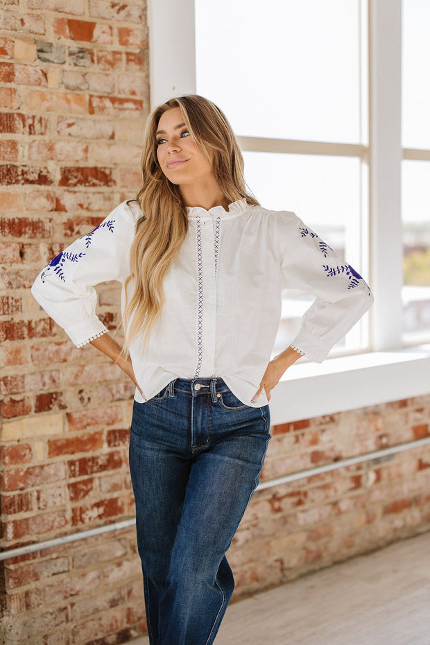 Willie Embroidered Blouse | DROPSHIP