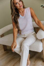 SALE - Wilma V-Neck Knitted Vest | Size XL