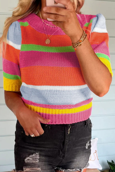 Winona Color Block Knit Top | S-XL