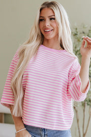 Wrenlee Striped Tie Back Top | DROPSHIP