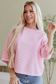 Wrenlee Striped Tie Back Top