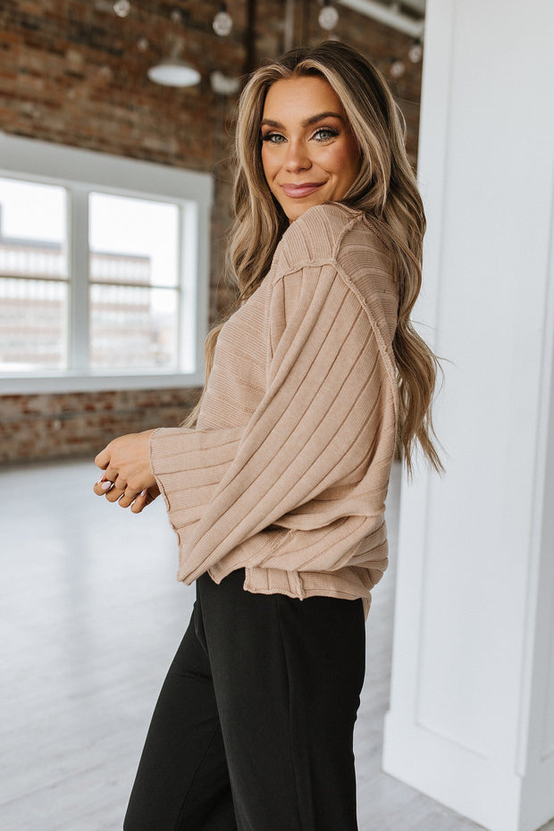 Zamora Ribbed Knit Pullover Sweater | S-2XL