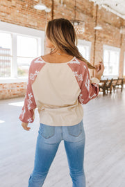 Zariah Bubble Sleeve Top