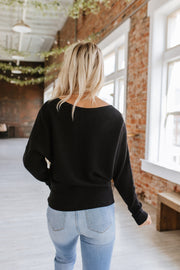 Zoie Ribbed Dolman Sweater | S-XL