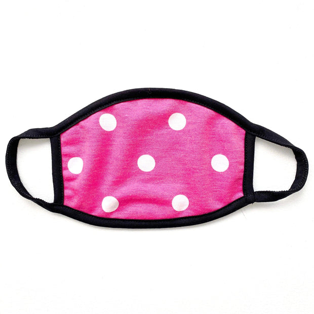 Cloth Face Masks Liam & Company Accessories One SIze / Pink Polka Dot