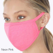 Cloth Face Masks Liam & Company Accessories One Size / Neon Pink