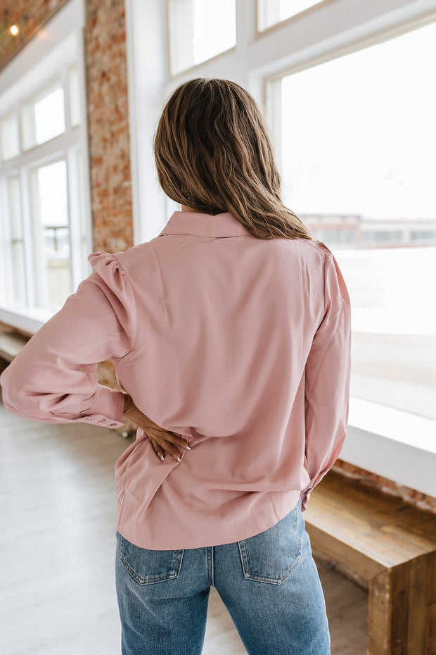 Jaelyn Pleated Blouse | S-2XL