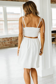 Joanna Smocked Flare Mini Dress S-XL