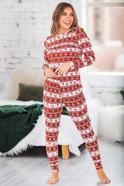 Nordic Fleece Lined Pajama Set -Size 3XL
