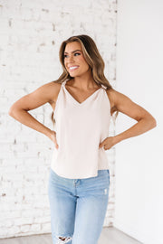 Raelynn V-Neck Knotted Top S-2XL